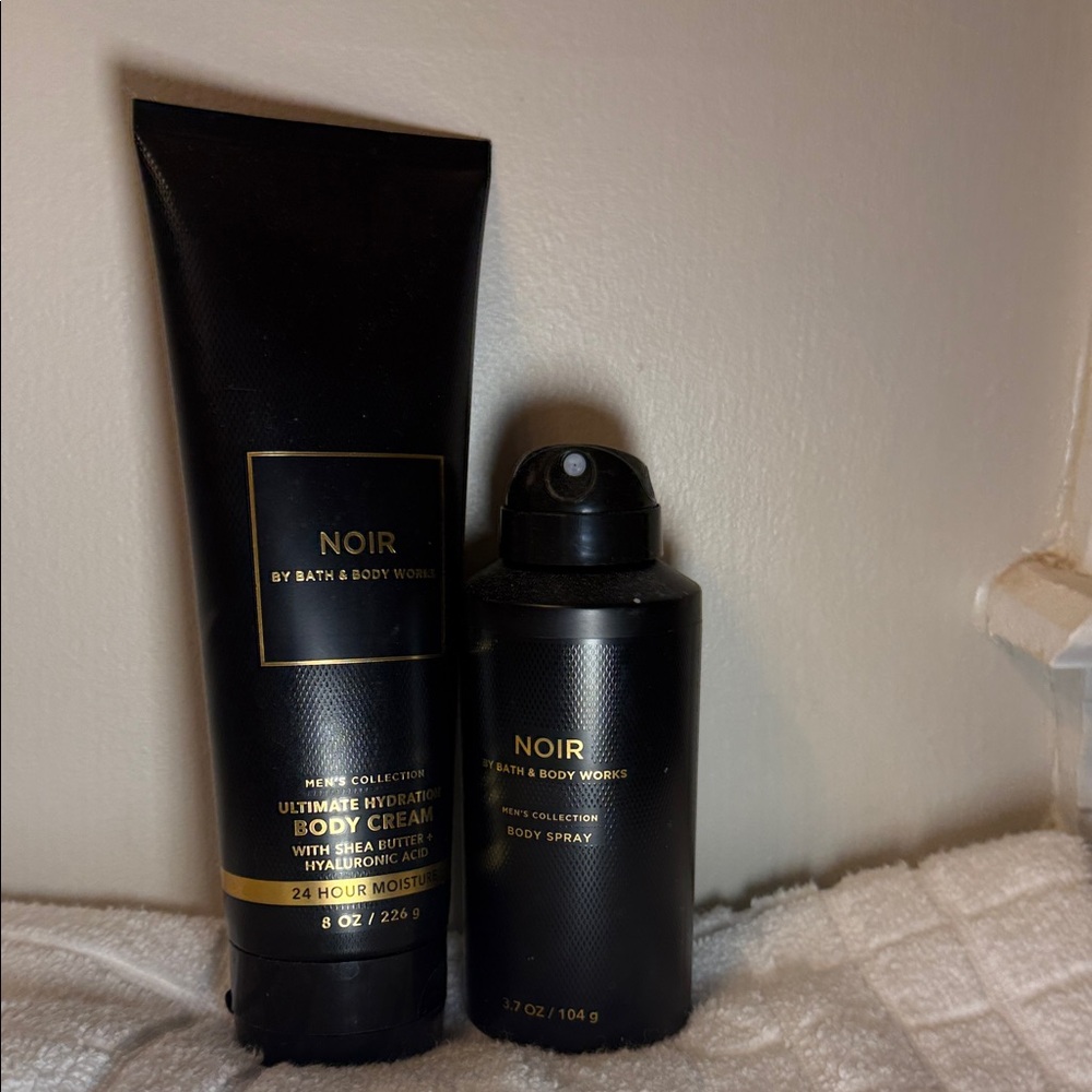 Bath & Body Works Noir Men's Body Cream and Spray - Black and Gold